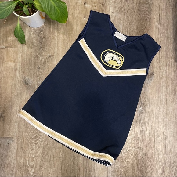Davis Aggies PeeWee Cheer Uniform size 6 blue and gold - Picture 1 of 5